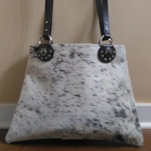 Western Style Cow Hair Shoulder Bag